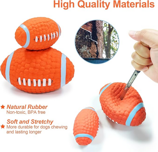 Bite Resistant Rugby Sound Toy